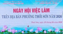 Ngày Hội việc làm tại phường Thới Sơn, cơ hội mới cho người lao động trên địa bàn phường