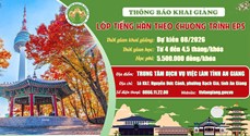THÔNG BÁO CHIÊU SINH LỚP TIẾNG HÀN THEO CHƯƠNG TRÌNH EPS